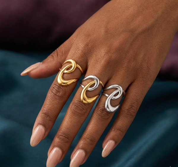 Bague Bg12 Boucle couleur argent