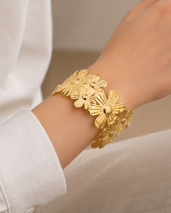 Bracelet Br4 Fleur Manchette