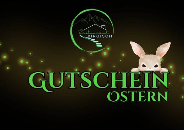 Geschenkgutschein Ostern Betrag frei Wählbar (Anzahl = Betrag)