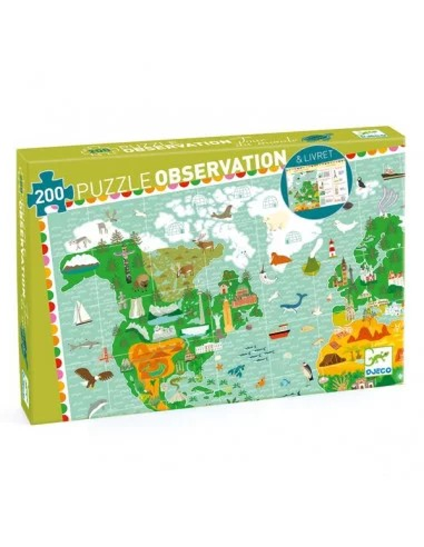 Puzzle d'observation : Tour du monde - 200 pièces