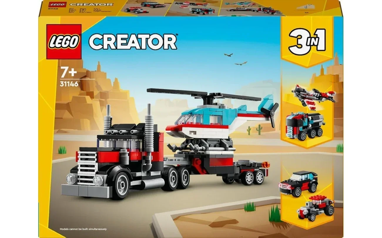 31146 LEGO Truck met helikopter