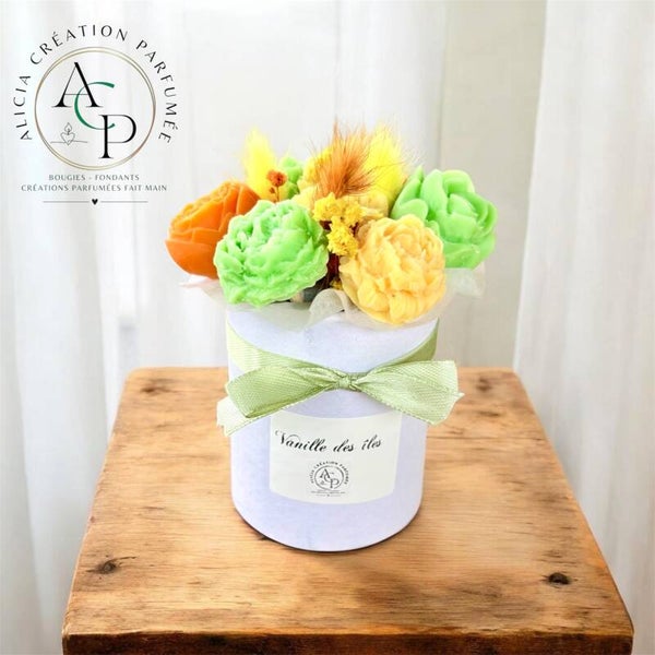Mini bouquet fleuri - VANILLE DES ÎLES