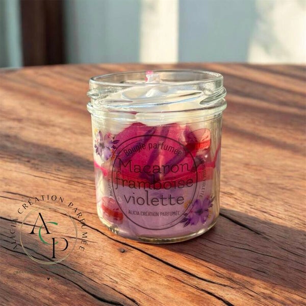 Bougie - MACARON FRAMBOISE VIOLETTE
