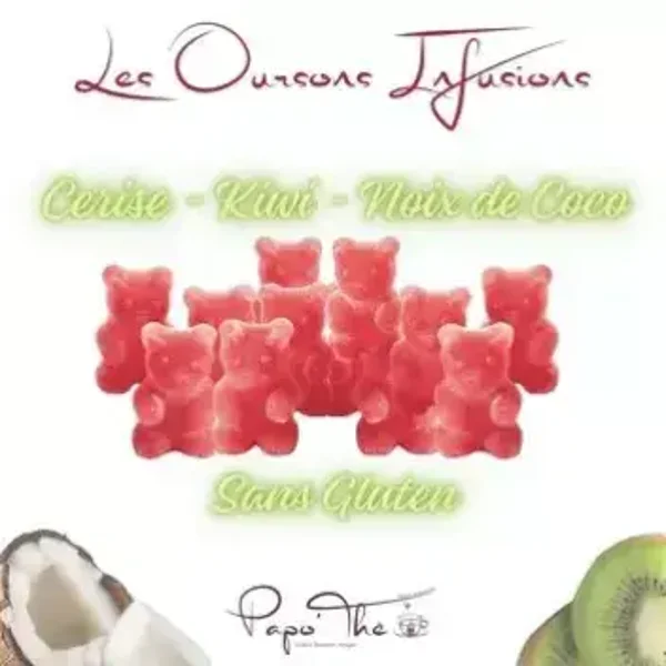 Oursons infusion cerise kiwi noix de coco