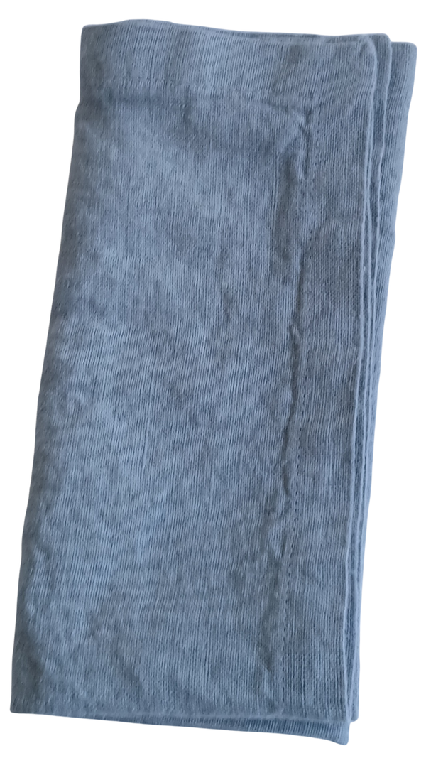 Serviette de table en lin 40x40 cm gris bleu