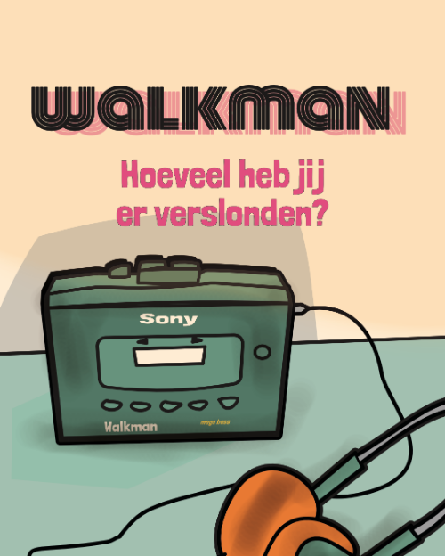Ik stond met mijn broer op een groot plein in Arnhem. We moesten wachten voor een winkel. Mijn vader kwam naar buiten met twee walkmans. Waarom we ze kregen, weet ik niet meer. Het was een noviteit in die tijd. Mijn vader was ook niet echt een gadgetfreak