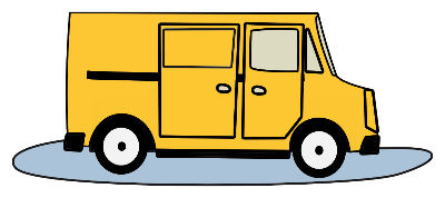 Illustratie werkbus van Karakterdesign.com