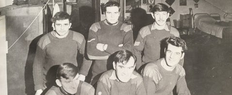 Soldiers posed indoors, ideal for illustrating military service number research and understanding regimental structure
