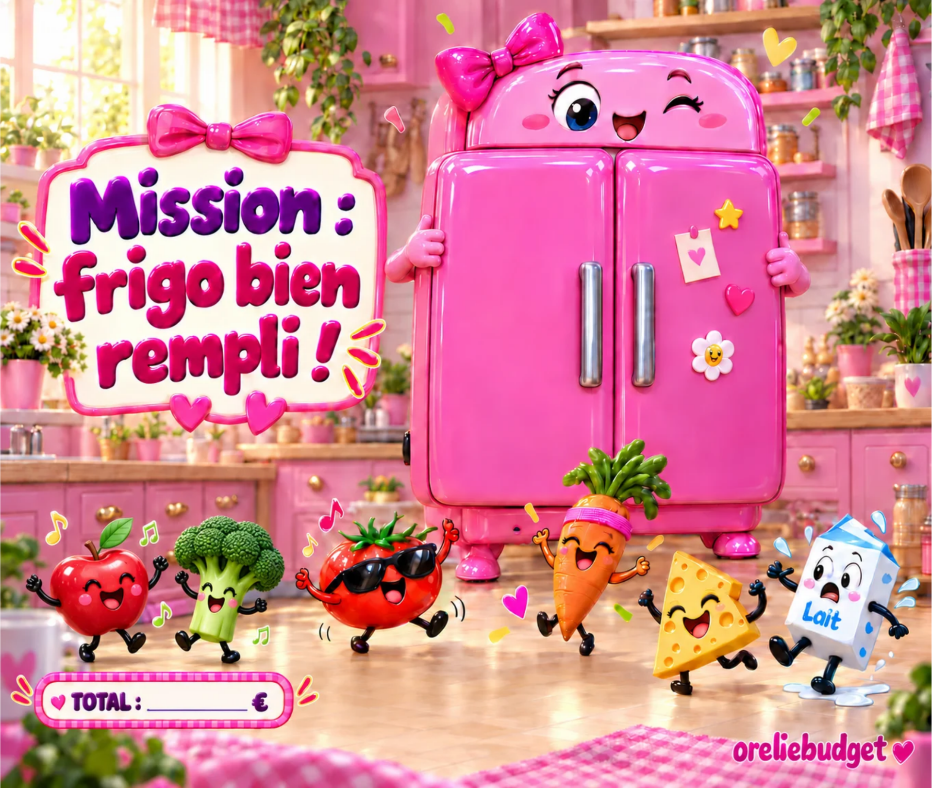 misssion frigo bien rempli !