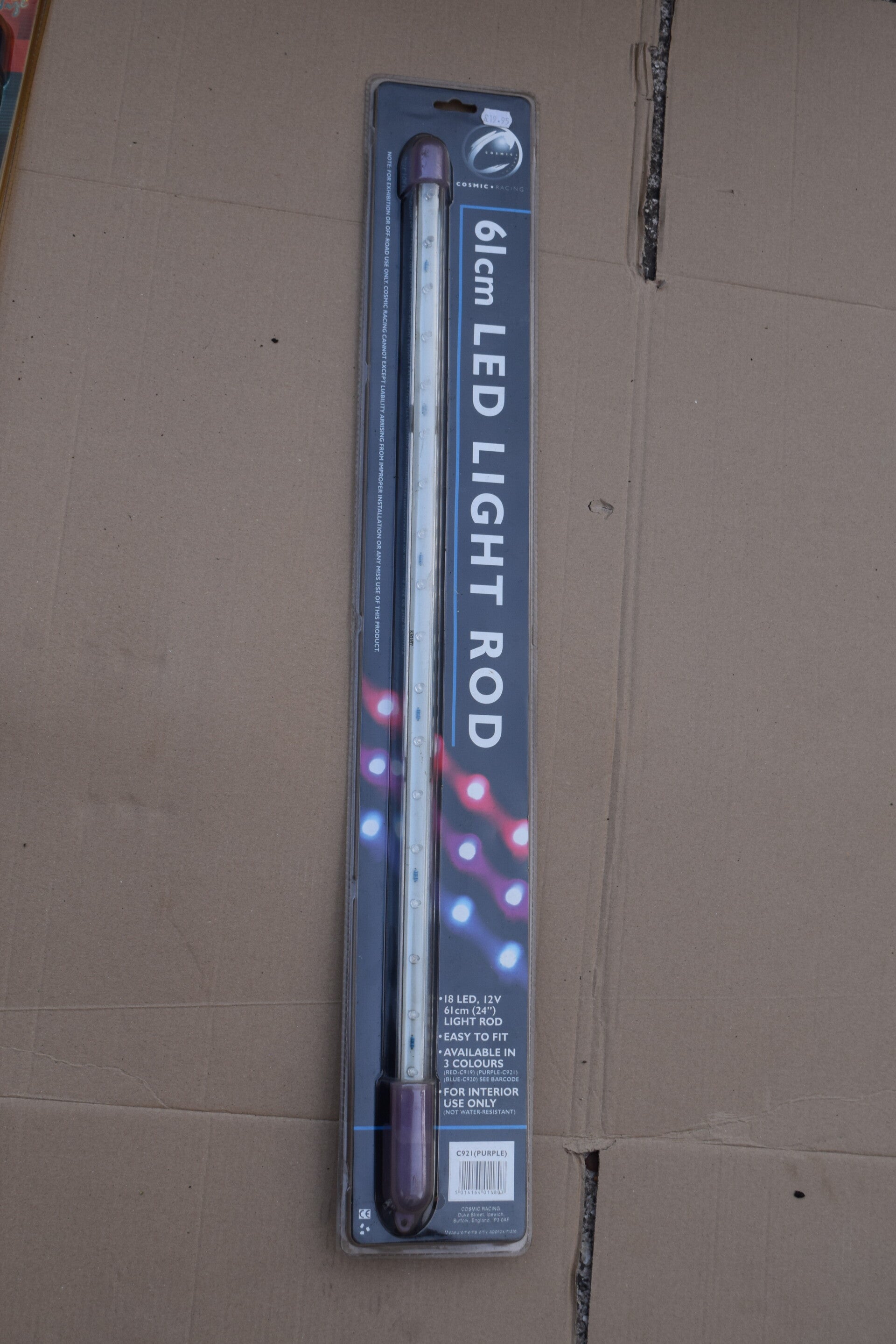 under car light rod led purple 61 cm cosmic racing