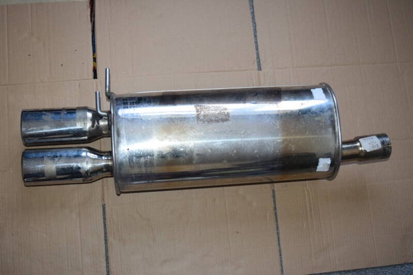 stainless steel exhaust twin exit inward rolled tips