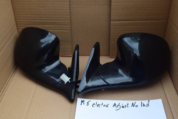M6 style wing mirrors black electrically adjustable, universal fit