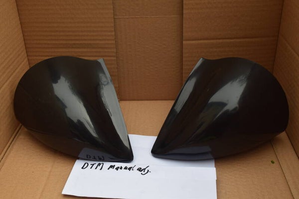 DTM style universal fit manual adjust door mirrors black