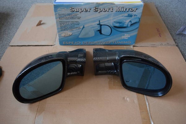 m3 syle mirrors black carbon look universal