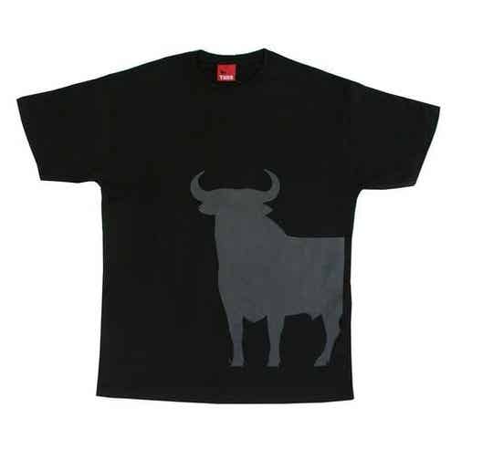 T-shirt zwart stier, ref.bullshirt