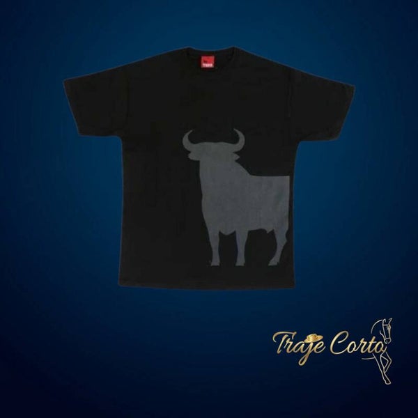 T-shirt zwart stier