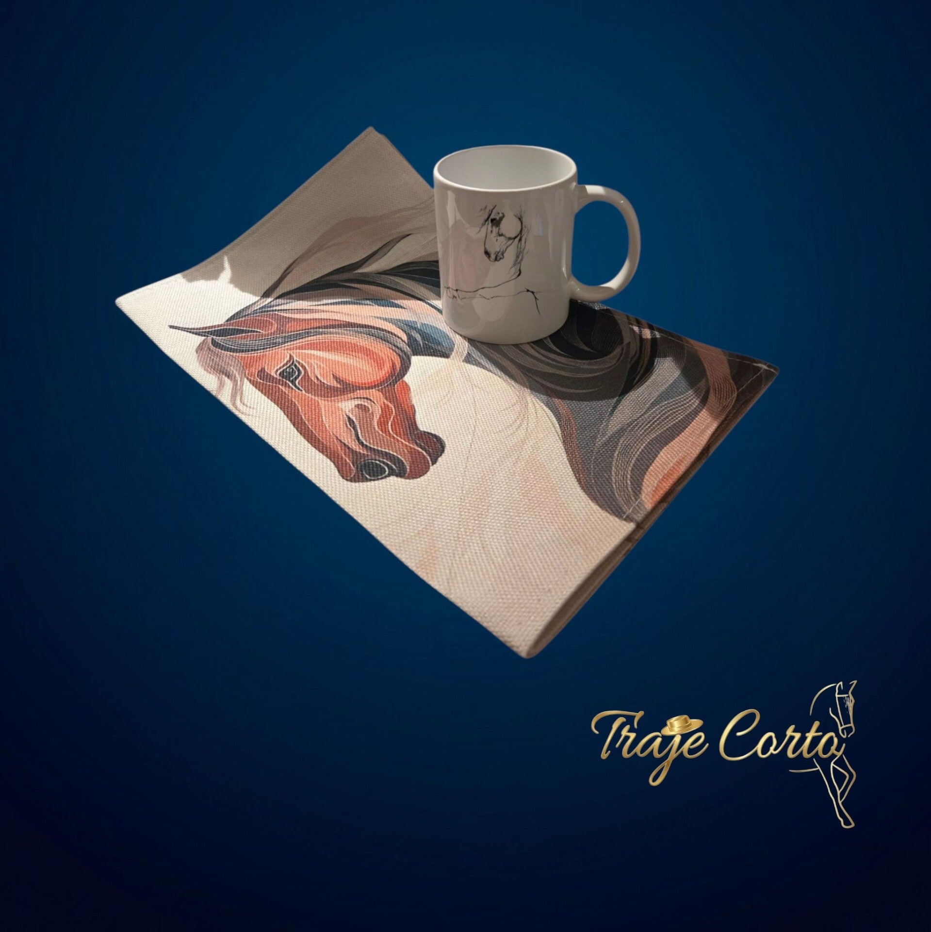 Placemats paard set van 2