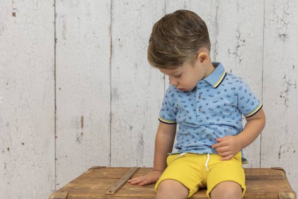 Ducky Beau polo Blue zomercollectie 35%
