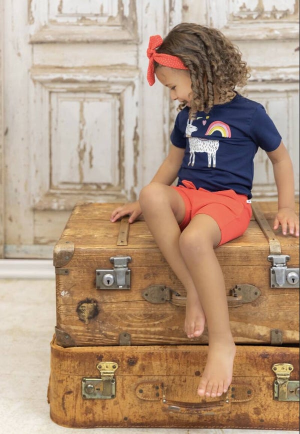 T-shirt Navy voor meisjes zomercollectie '21 nu met 35% korting