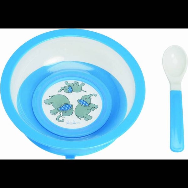 Bord met zuigvoet en lepel