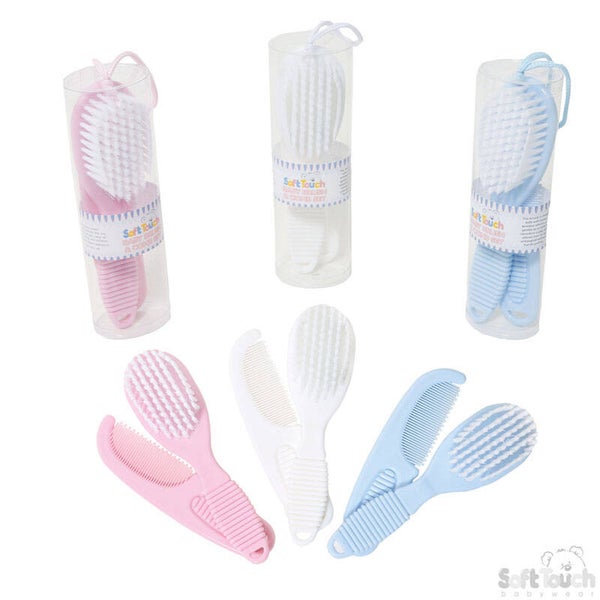 Soft Touch set van Baby borstel en kam