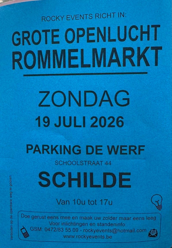 Grote openlucht Rommelmarkt