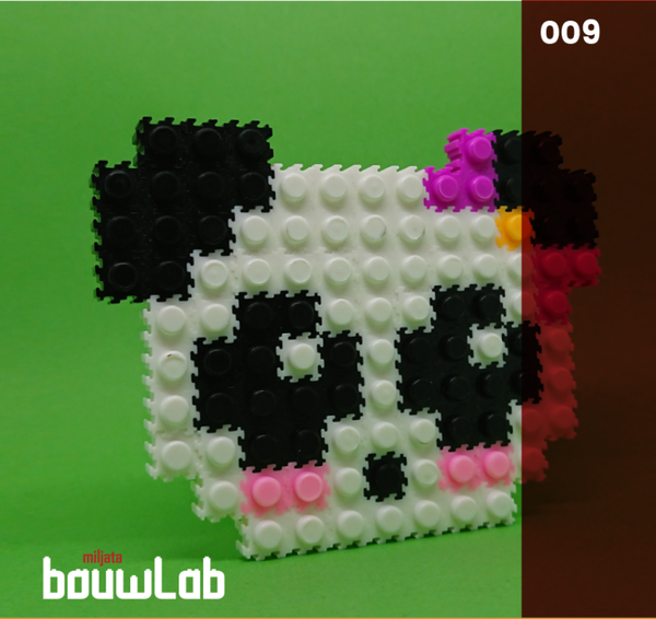 panda - bouwset met voorbeeld