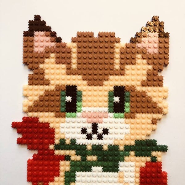 Flowercat  - bouwset met voorbeeld