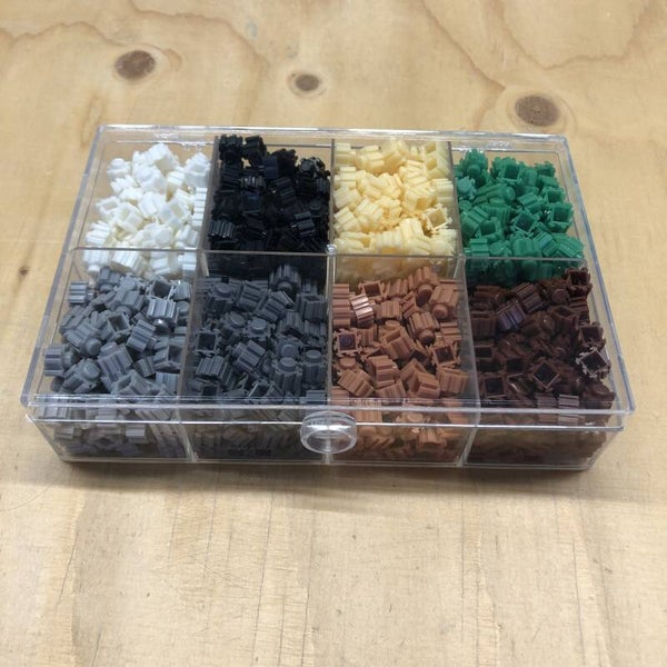 Minecraft set  8 kleuren brokjes