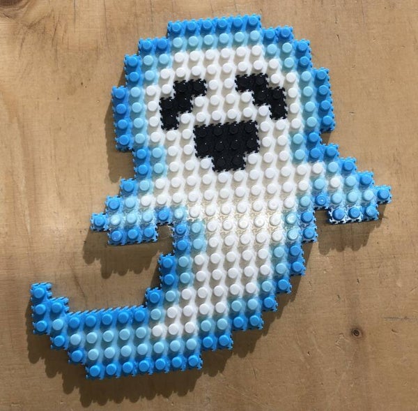 Spooky blauw  - bouwset met voorbeeld