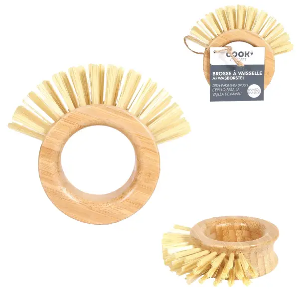 Ring-Spülbürste aus Bambus