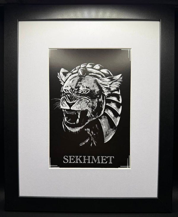 Goddess Sekhmet 5x7