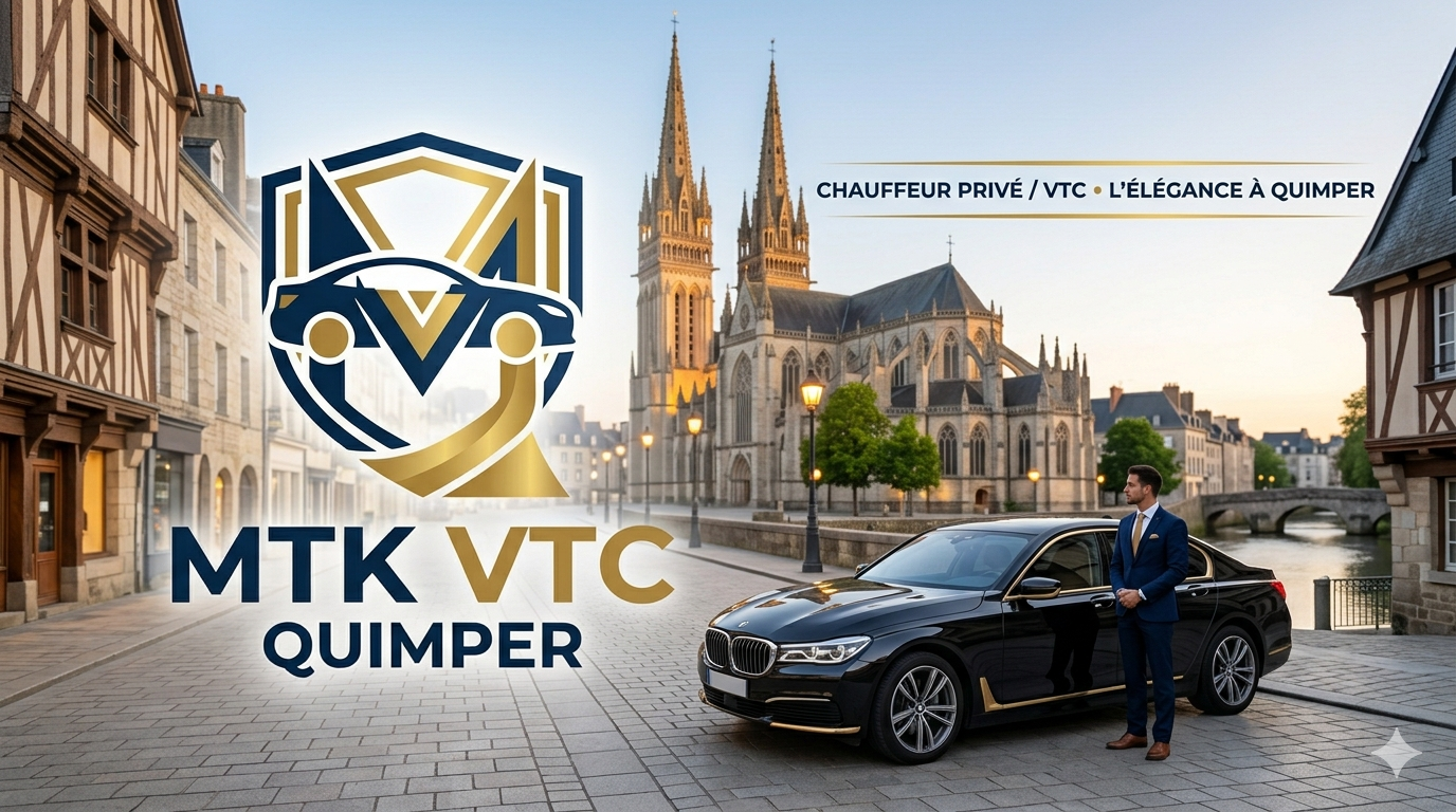 Illustration MTK VTC Quimper, chauffeur privé