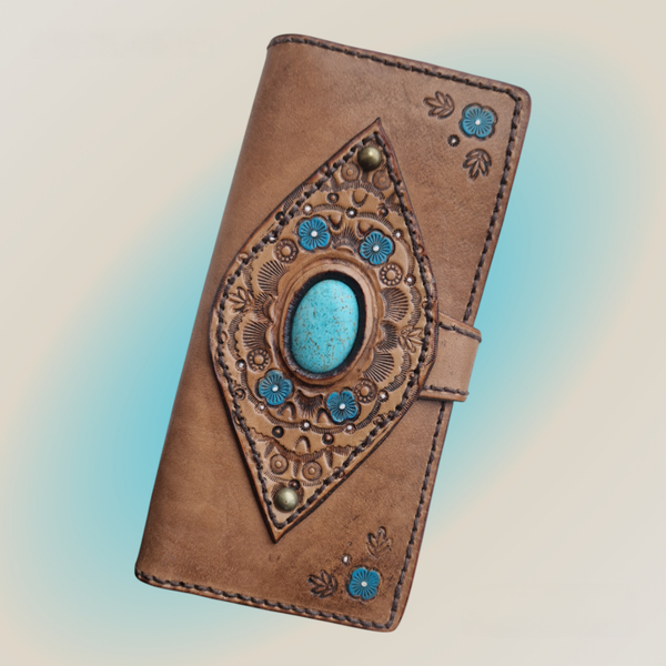 Phonecase By Saga Turquoise stone and flowers