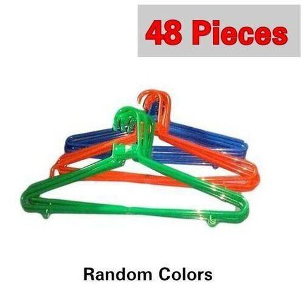 Plastic Normal Clothes Hangers Mixed Colours 1Piece