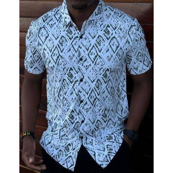 Men’s Multicolour Short Sleeve Shirt Medium/Large
