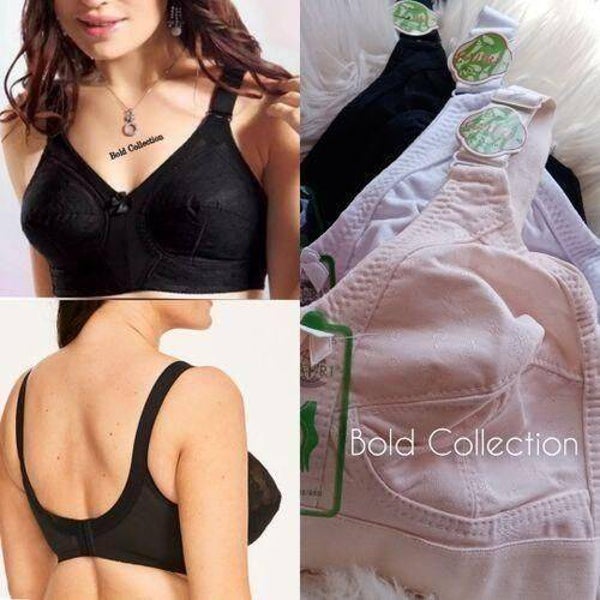 Comfort Sexy Wireless Non Padded Assorted  Cotton Bras  Size 44