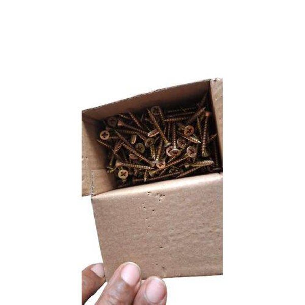 MDF Yellow Self Tapping/Fasteners And Fixings Screws 4x30mm 50Pieces