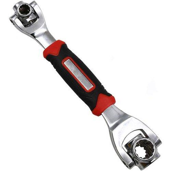 Universal Socket Wrench - 8 in 1 Multifunction Socket Spanner 360 Degree Rotating Head Repair Car&Bicycle