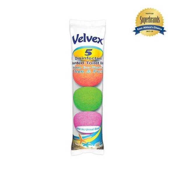 Velvex Disinfectant Coloured Toilet Balls 5pieces