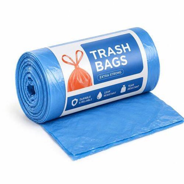 Trash Disposable Blue Thickened Portable Garbage Bin Liners 35x45cm(20pcs)