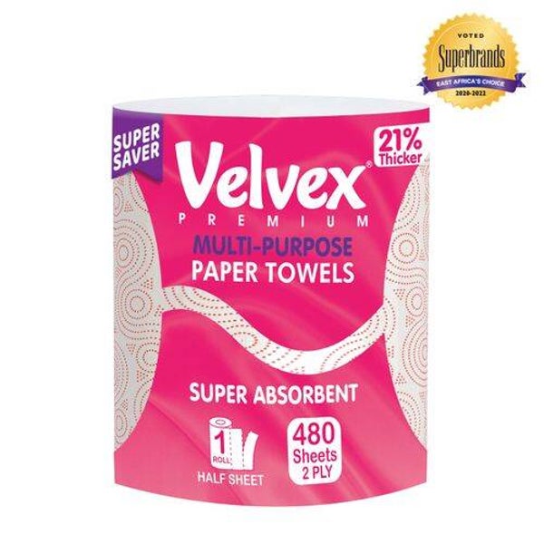 Velvex Premium Kitchen Towel Pink Jumbo Pack