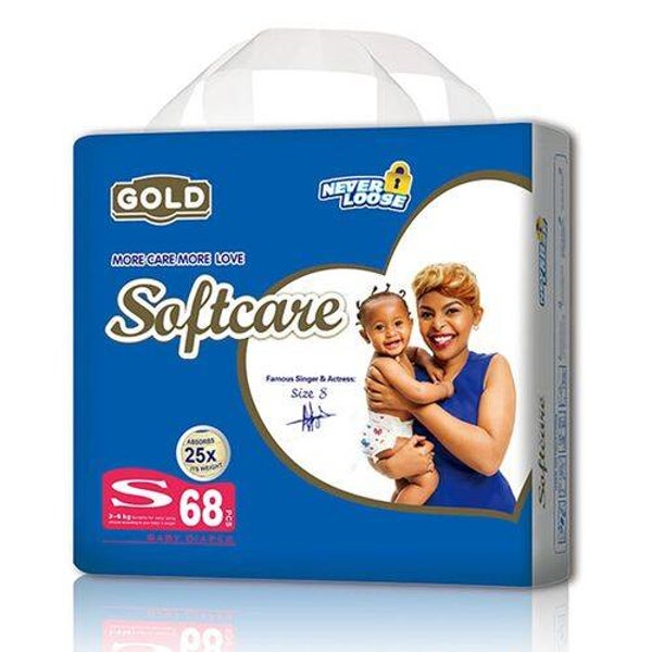 Softcare Gold Diaper JB Size Small 68 Count