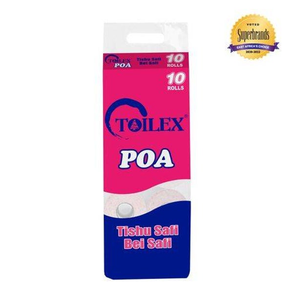 Toilex Poa Toilet Paper Pink 10 Pack Unwrapped
