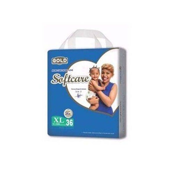 Softcare Gold Diaper High Count Junior Size XLarge 36 Count