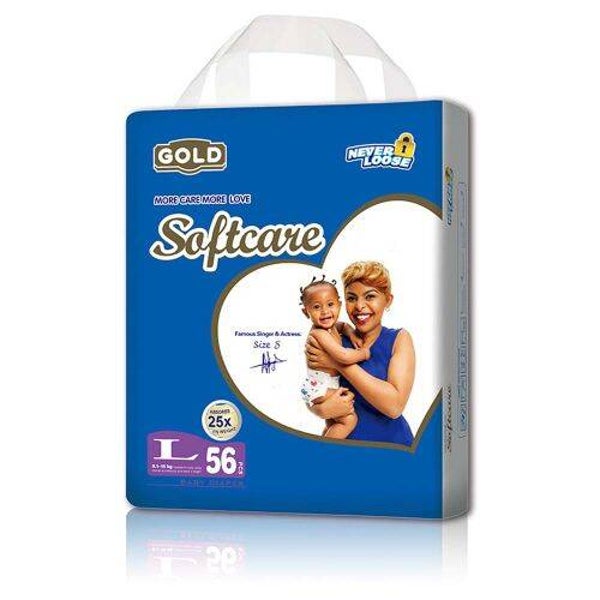 Softcare Gold Diaper JB Size Large 56 Count
