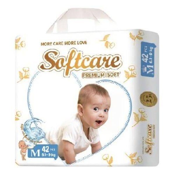 Softcare Premium Soft Diaper High Count Size Midi 42 Count