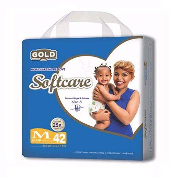 Softcare Gold Diaper High Count Size Medium 42 Count