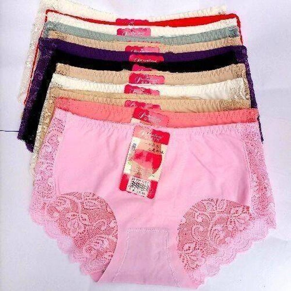 Silky Lace Seamless Ladies Panties Singles