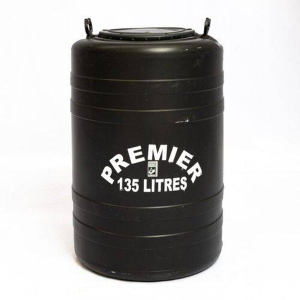 Premier Water Storage Barrel-Drum Black 135Litres